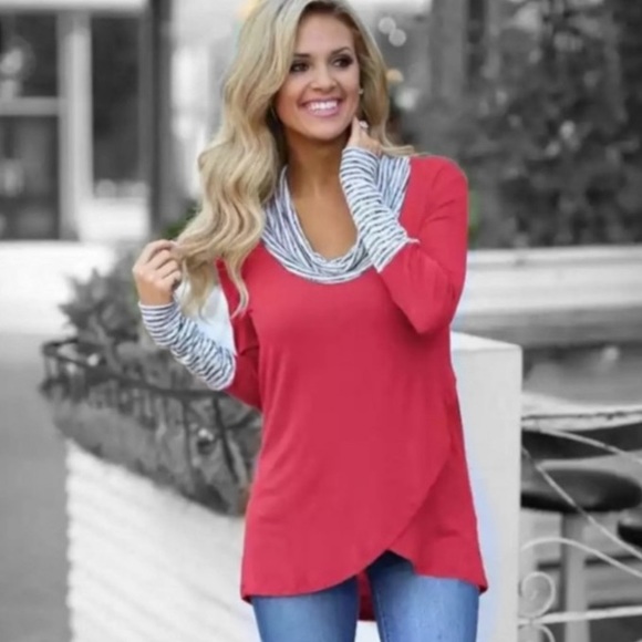 Tops - ❤️❤️ top (SIZE large ) cowl neck GORGEOUS